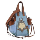 LOEWE × Studio Ghibli My Neighbor Totoro Hammock Bag Canvas Blue Auth 158610SM-1