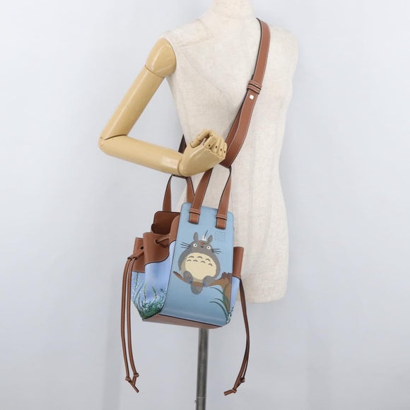 LOEWE × Studio Ghibli My Neighbor Totoro Hammock Bag Canvas Blue Auth 158610SM