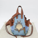 LOEWE × Studio Ghibli My Neighbor Totoro Hammock Bag Canvas Blue Auth 158610SM-12