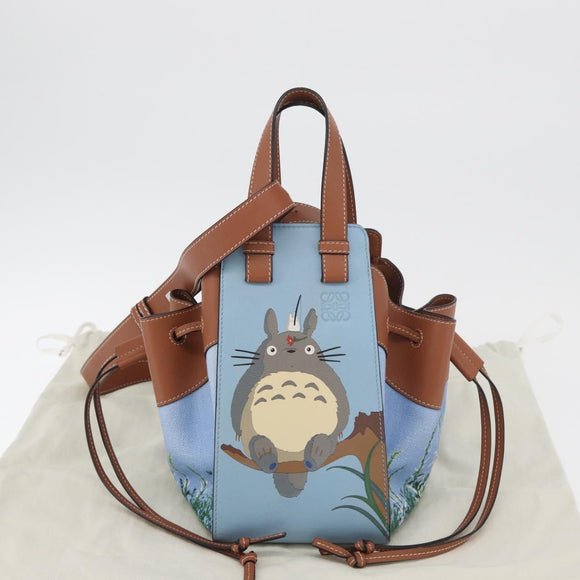 LOEWE × Studio Ghibli My Neighbor Totoro Hammock Bag Canvas Blue Auth 158610SM