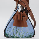 LOEWE × Studio Ghibli My Neighbor Totoro Hammock Bag Canvas Blue Auth 158610SM-4