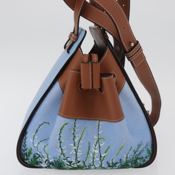 LOEWE × Studio Ghibli My Neighbor Totoro Hammock Bag Canvas Blue Auth 158610SM