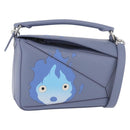 LOEWE × Ghibli Howl's Moving Castle Puzzle Bag Calcifer 2way Blue Auth 158612SM-1