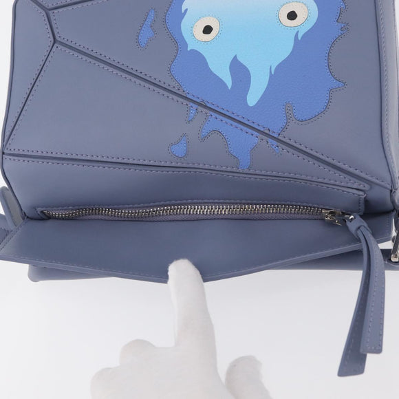 LOEWE × Ghibli Howl's Moving Castle Puzzle Bag Calcifer 2way Blue Auth 158612SM