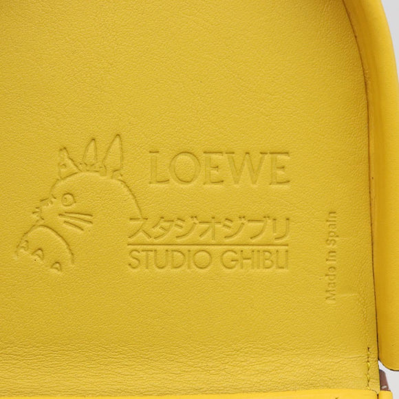 LOEWE × Studio Ghibli My Neighbor Totoro Heel Pouch Totoro Yellow Auth 158617SM
