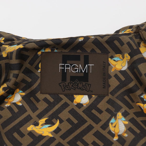 FENDI Zucca Canvas Set Up Dragonite FRGMT x POKÉMON Brown Black Auth 158619SM