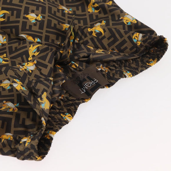 FENDI Zucca Canvas Set Up Dragonite FRGMT x POKÉMON Brown Black Auth 158619SM