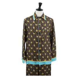 FENDI Zucca Canvas Set Up Dragonite FRGMT x POKÉMON Brown Black Auth 158619SM - 0