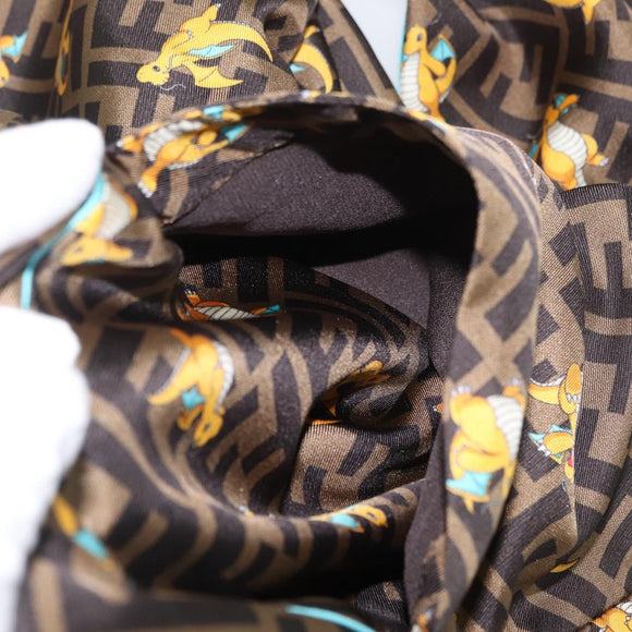 FENDI Zucca Canvas Set Up Dragonite FRGMT x POKÉMON Brown Black Auth 158619SM