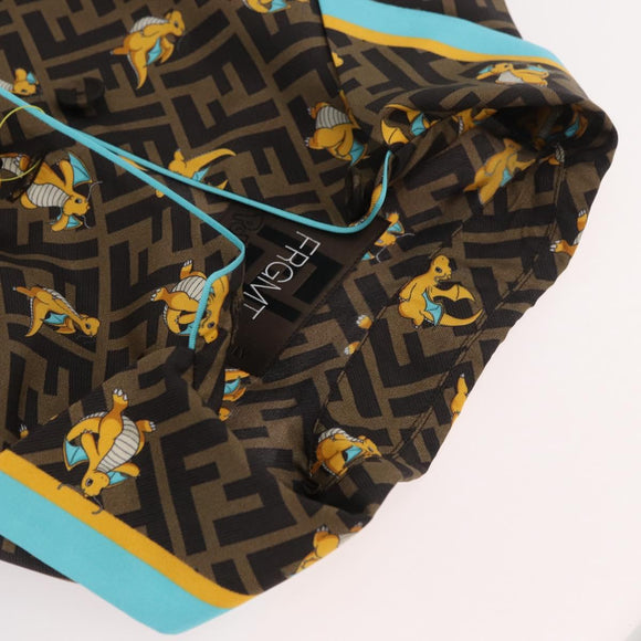 FENDI Zucca Canvas Set Up Dragonite FRGMT x POKÉMON Brown Black Auth 158619SM