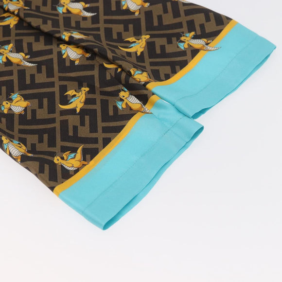 FENDI Zucca Canvas Set Up Dragonite FRGMT x POKÉMON Brown Black Auth 158619SM
