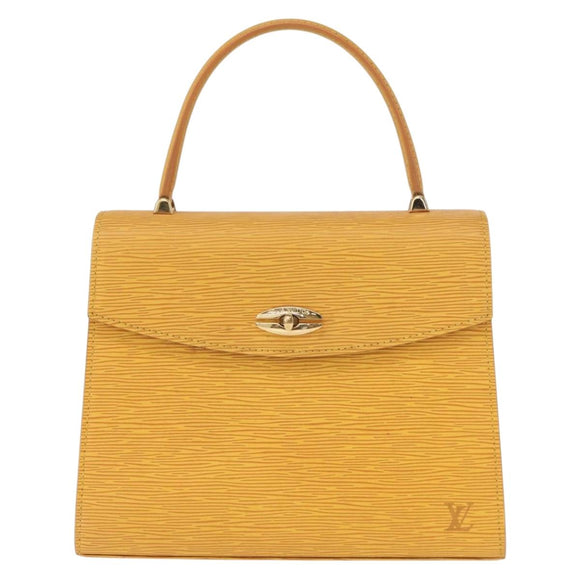 LOUIS VUITTON Epi Malesherbes Hand Bag Tassili Yellow Jonne M52379 Auth 158621