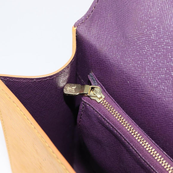 LOUIS VUITTON Epi Malesherbes Hand Bag Tassili Yellow Jonne M52379 Auth 158621