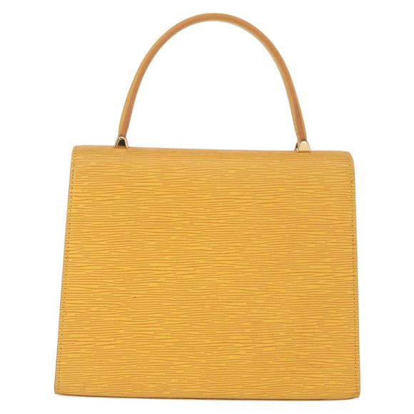LOUIS VUITTON Epi Malesherbes Hand Bag Tassili Yellow Jonne M52379 Auth 158621