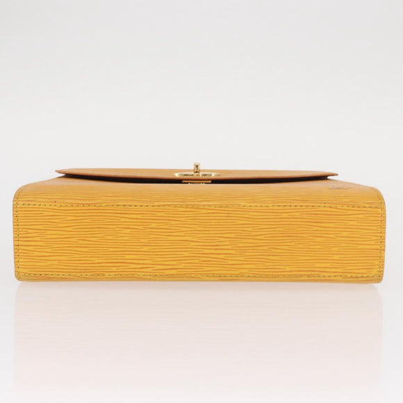 LOUIS VUITTON Epi Malesherbes Hand Bag Tassili Yellow Jonne M52379 Auth 158621