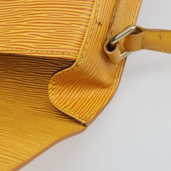 LOUIS VUITTON Epi Saint Cloud PM Shoulder Bag Yellow M52219 LV Auth 158626