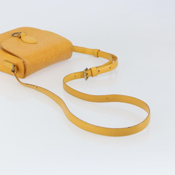 LOUIS VUITTON Epi Saint Cloud PM Shoulder Bag Yellow M52219 LV Auth 158626