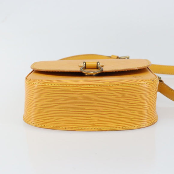 LOUIS VUITTON Epi Saint Cloud PM Shoulder Bag Yellow M52219 LV Auth 158626