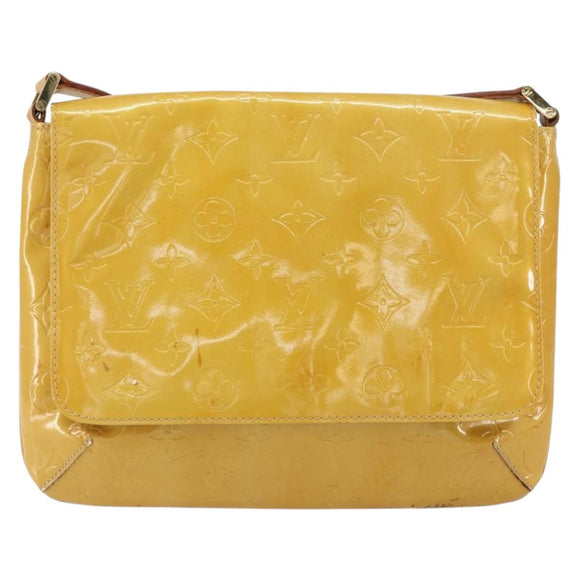LOUIS VUITTON Monogram Vernis Thompson Street Bag Beige M91301 LV Auth 158629