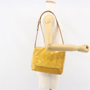 LOUIS VUITTON Monogram Vernis Thompson Street Bag Beige M91301 LV Auth 158629-23
