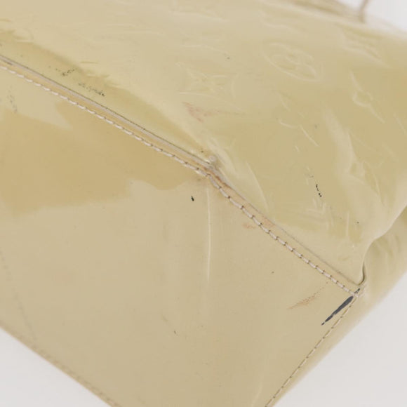 LOUIS VUITTON Monogram Vernis Wilshire PM Hand Bag Broncorail M91452 Auth 158632