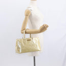 LOUIS VUITTON Monogram Vernis Wilshire PM Hand Bag Broncorail M91452 Auth 158632-23
