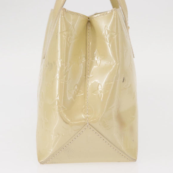 LOUIS VUITTON Monogram Vernis Wilshire PM Hand Bag Broncorail M91452 Auth 158632