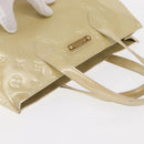 LOUIS VUITTON Monogram Vernis Wilshire PM Hand Bag Broncorail M91452 Auth 158632-7