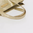 LOUIS VUITTON Monogram Vernis Wilshire PM Hand Bag Broncorail M91452 Auth 158632-8