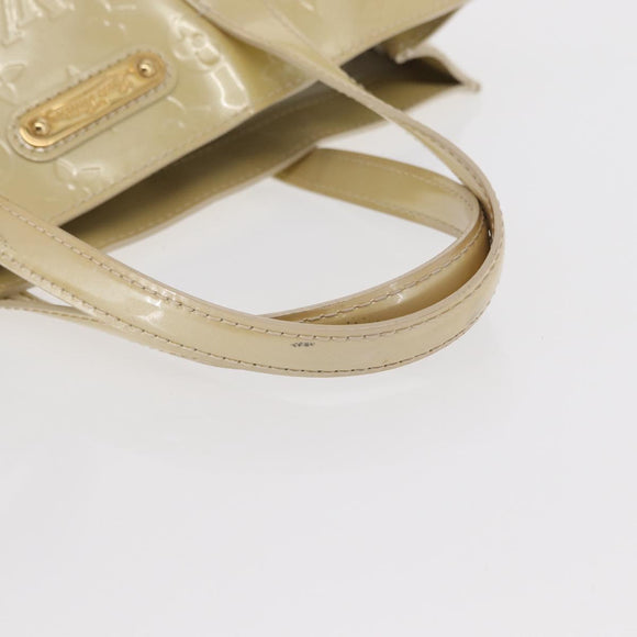 LOUIS VUITTON Monogram Vernis Wilshire PM Hand Bag Broncorail M91452 Auth 158632