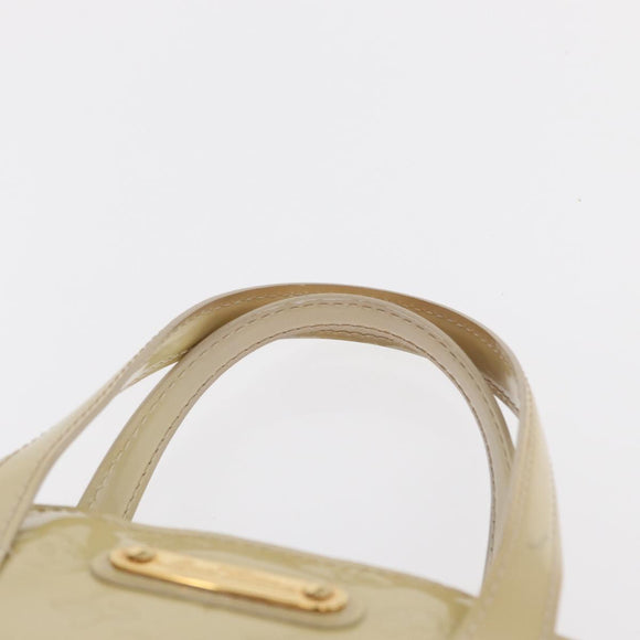LOUIS VUITTON Monogram Vernis Wilshire PM Hand Bag Broncorail M91452 Auth 158632
