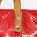 LOUIS VUITTON Monogram Vernis Reade PM Hand Bag Red Rouge M91088 LV Auth 158633-17