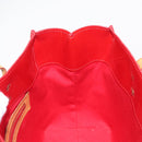 LOUIS VUITTON Monogram Vernis Reade PM Hand Bag Red Rouge M91088 LV Auth 158633-19