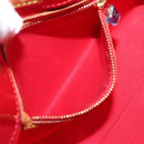 LOUIS VUITTON Monogram Vernis Reade PM Hand Bag Red Rouge M91088 LV Auth 158633-22