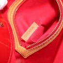 LOUIS VUITTON Monogram Vernis Reade PM Hand Bag Red Rouge M91088 LV Auth 158633-12