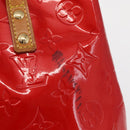 LOUIS VUITTON Monogram Vernis Reade PM Hand Bag Red Rouge M91088 LV Auth 158633-3