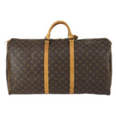 LOUIS VUITTON Monogram Keepall 60 Boston Bag M41422 LV Auth 158634-2