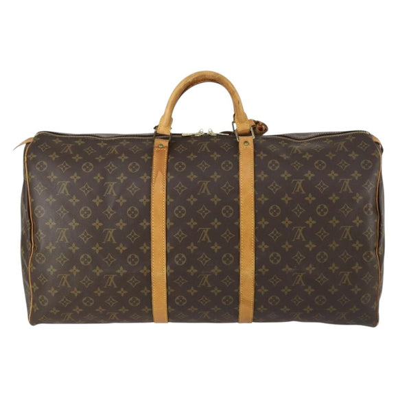 LOUIS VUITTON Monogram Keepall 60 Boston Bag M41422 LV Auth 158634