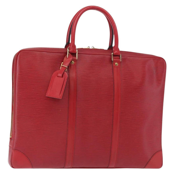 LOUIS VUITTON Epi Porte Documents Voyage Business Bag Red M54477 LV Auth 158635