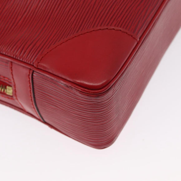 LOUIS VUITTON Epi Porte Documents Voyage Business Bag Red M54477 LV Auth 158635