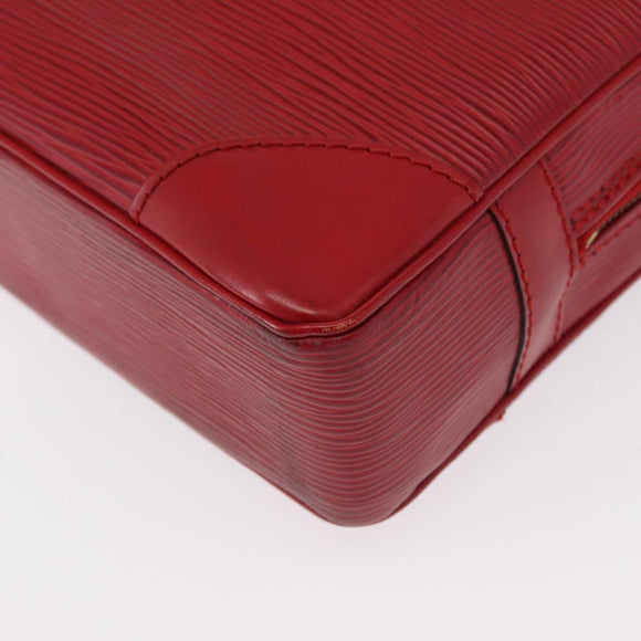 LOUIS VUITTON Epi Porte Documents Voyage Business Bag Red M54477 LV Auth 158635