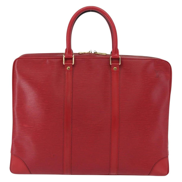 LOUIS VUITTON Epi Porte Documents Voyage Business Bag Red M54477 LV Auth 158635