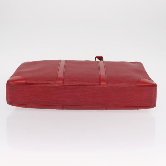 LOUIS VUITTON Epi Porte Documents Voyage Business Bag Red M54477 LV Auth 158635
