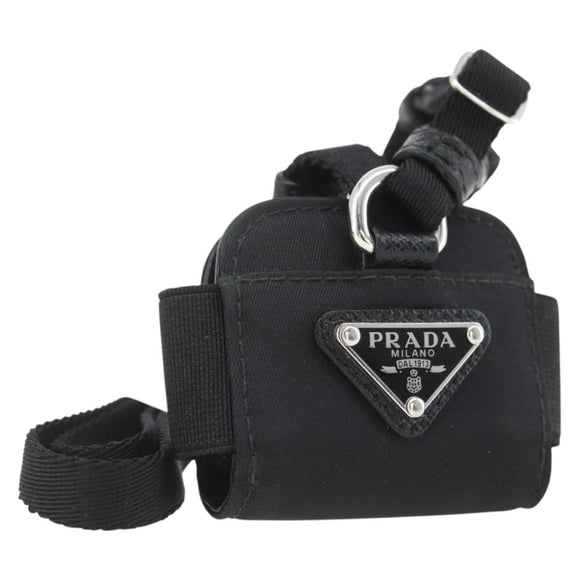 PRADA For AirPods Pro Earphone Case Nylon Black 1ZD005 Auth 158639