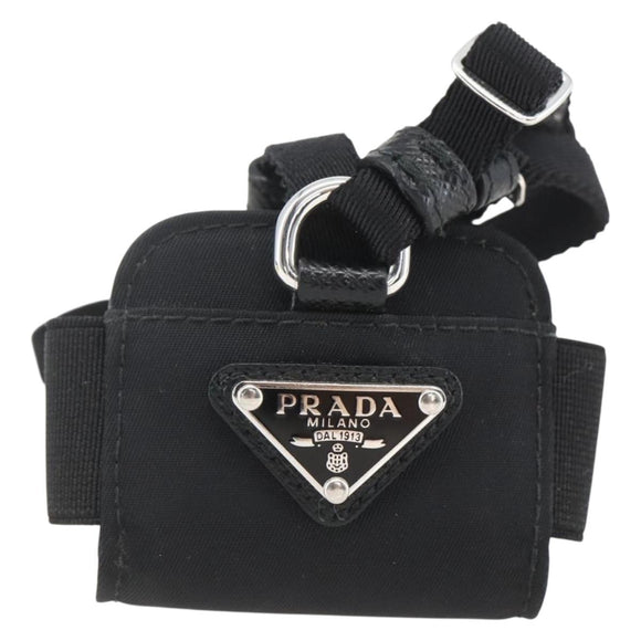 PRADA For AirPods Pro Earphone Case Nylon Black 1ZD005 Auth 158639