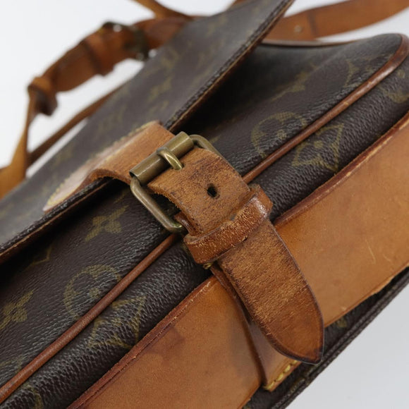 LOUIS VUITTON Monogram Cartouchiere MM Shoulder Bag M51253 LV Auth 158644