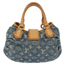 LOUIS VUITTON Monogram Denim Preity Hand Bag Blue M95020 LV Auth 158648A-2