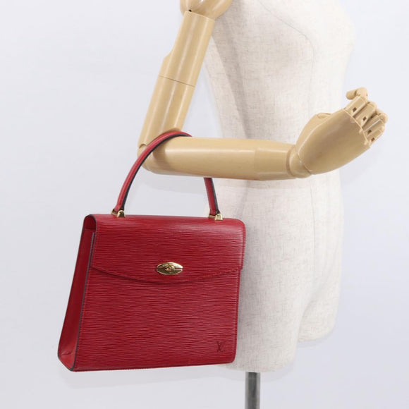 LOUIS VUITTON Epi Malesherbes Hand Bag Red M52377 LV Auth 158649