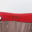 Salvatore Ferragamo Chain Accessory Pouch Patent leather Red Gold Auth 158654-14