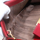 Salvatore Ferragamo Chain Accessory Pouch Patent leather Red Gold Auth 158654-15
